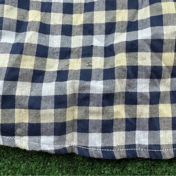 NWT ORVIS Classic Fit Signature Twill Navy Plaid Cotton Casual Shirt Sz Medium - Picture 10 of 10